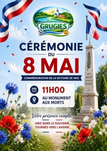 Commémoration du 8 mai 1945 @ Grugies