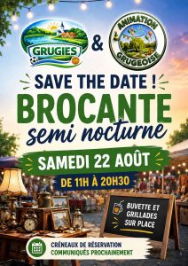 Brocante semi nocturne @ GRUGIES